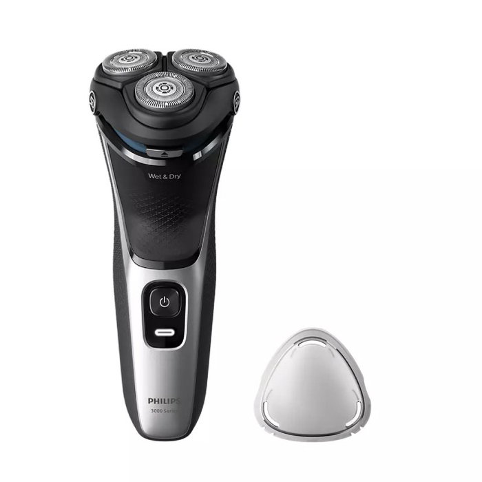 Philips Shaver Series 3000 S3143/00 Plata/Negro con 2 Accesorios Philips Shaver Series 3000 S3143/00 Plata/Negro con 2 Accesorios